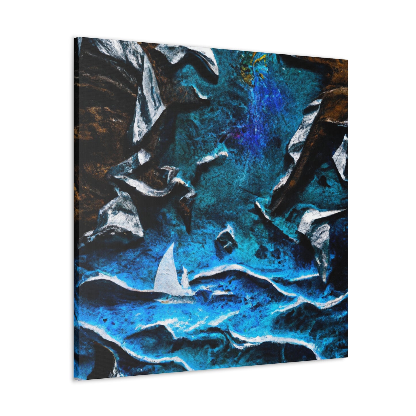 Surfers on Sea Foam - Canvas