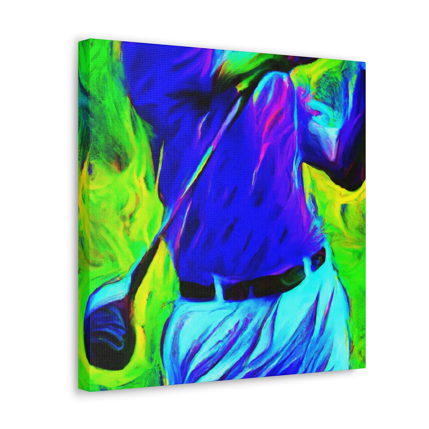 Golfing in Technicolor - Canvas