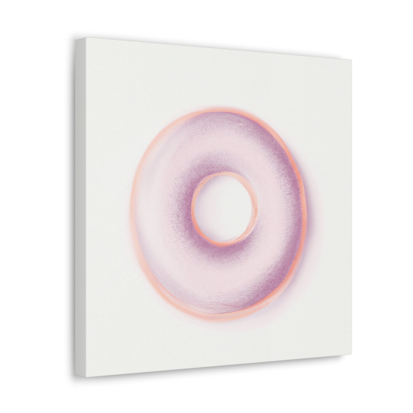 "Minimalist Doughnut Dream" - Canvas