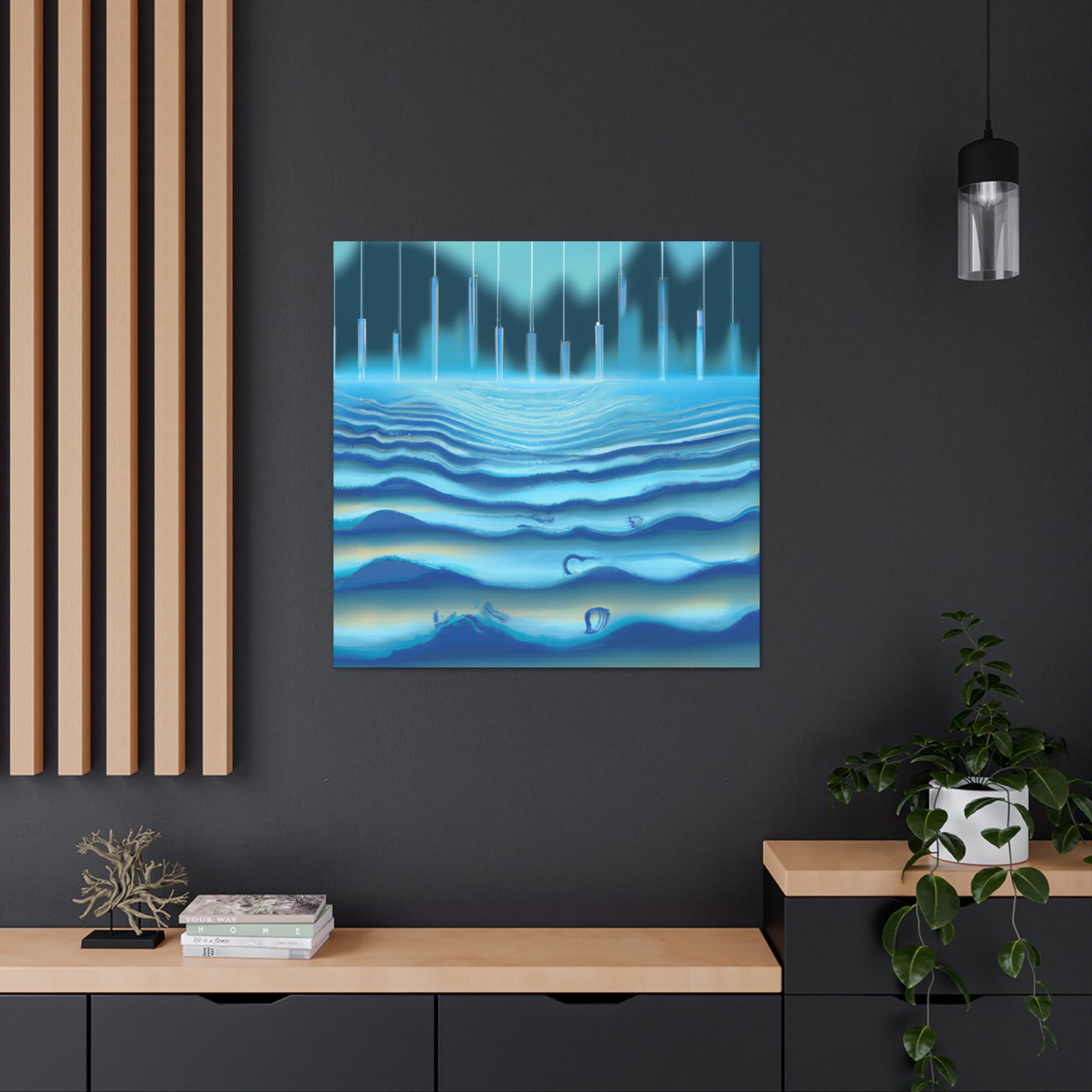 "Sonic Art Deco Wave" - Canvas