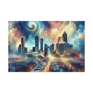 "Urban Symphony: Atlanta Impression" - Canvas