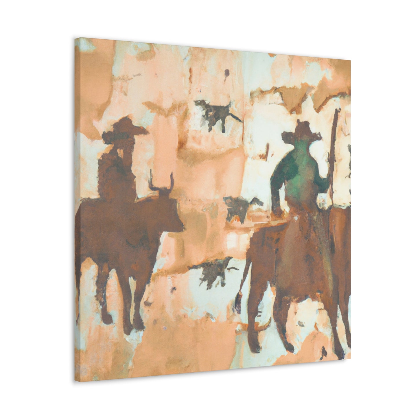 Driving Cattle Home - Canvas