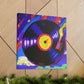 "Vinyl Resonance Impressionism" - Canvas