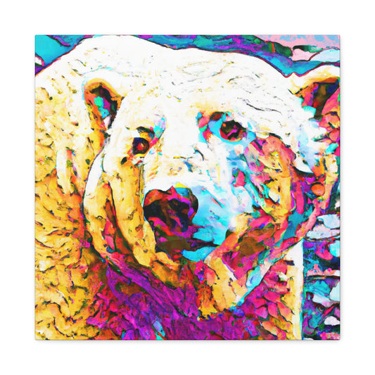 "Playful Polar Pop Art" - Canvas