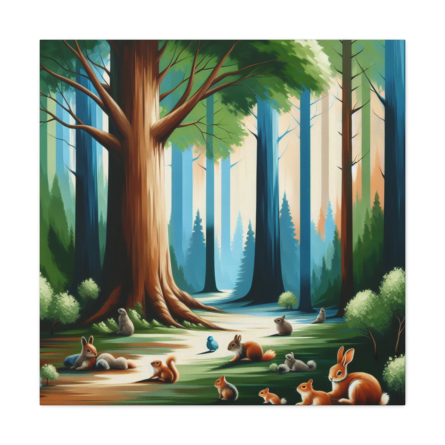 Whispering Woodland Enchantment - Canvas