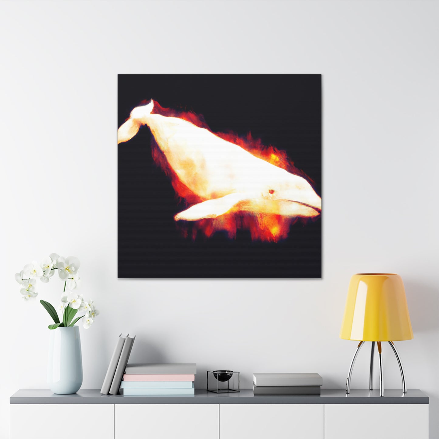 "Beluga Whale Majesty" - Canvas