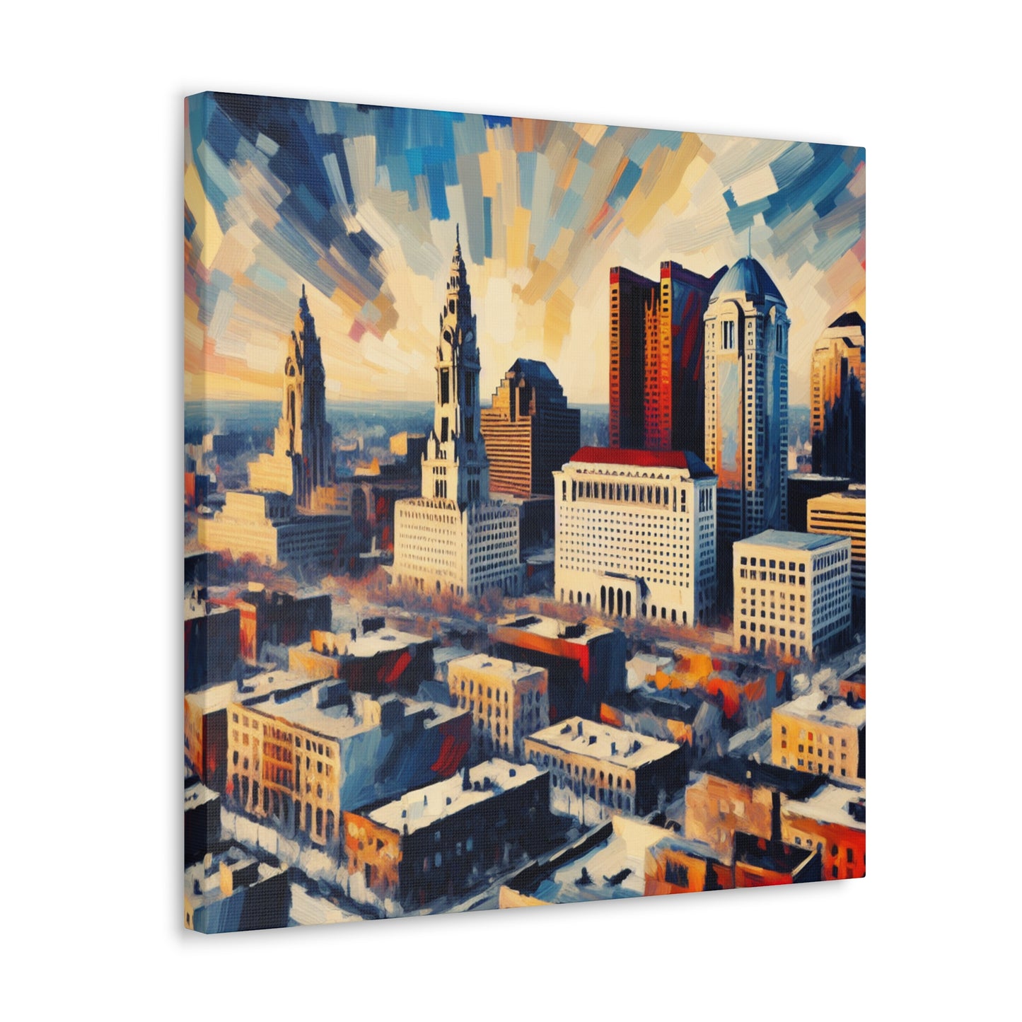 "The Vibrant Urban Odyssey" - Canvas