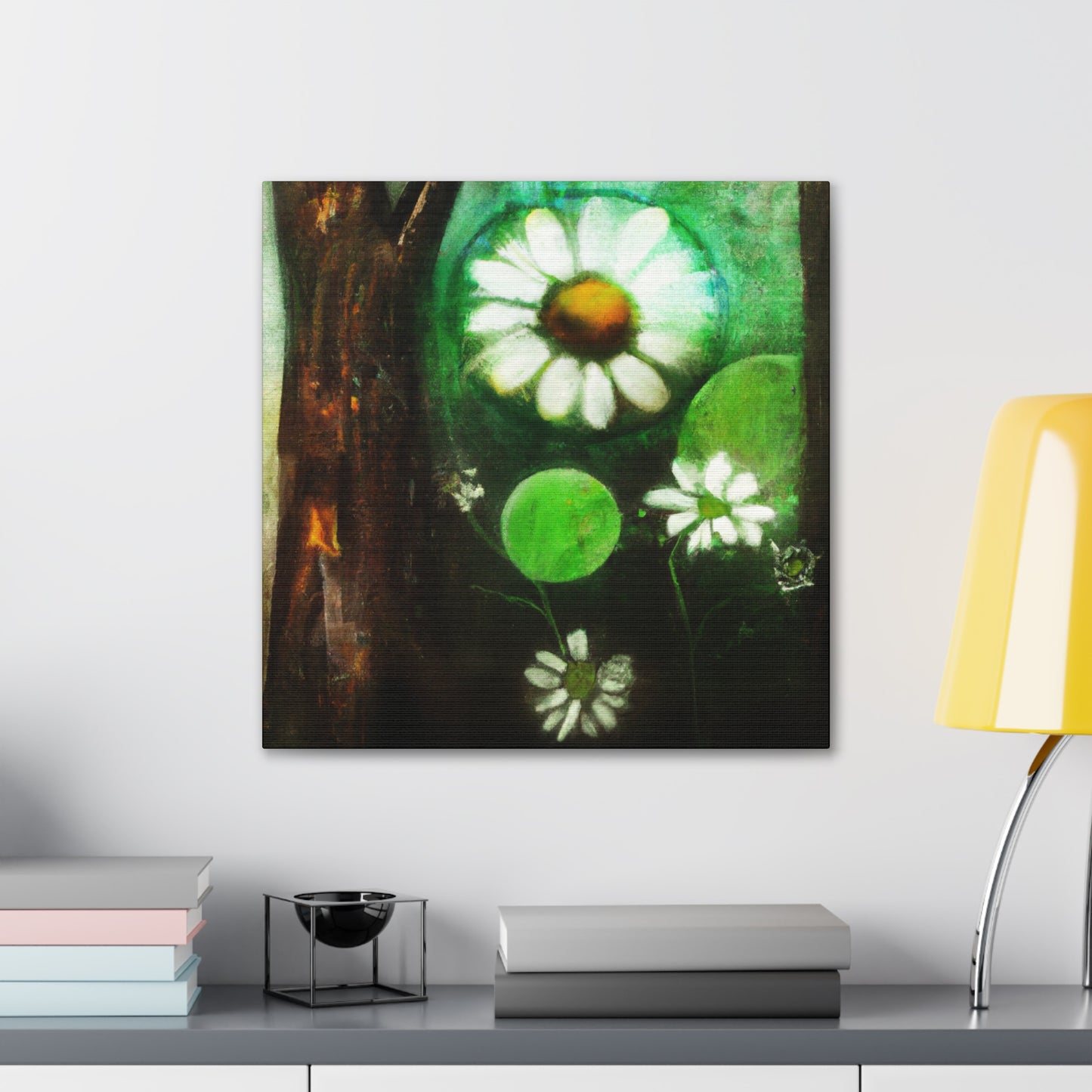 Daisy in Pristine Bloom - Canvas