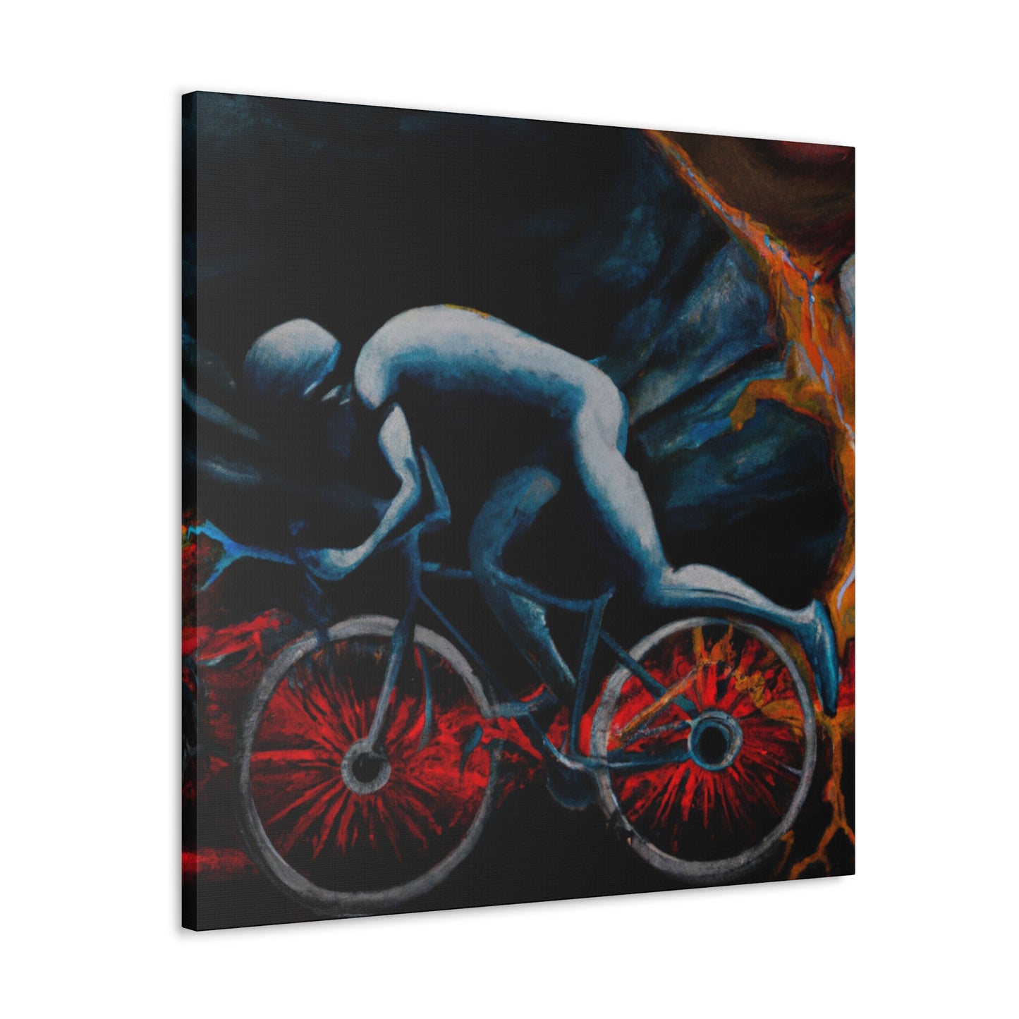 "Biking Through Dreamspace" - Canvas