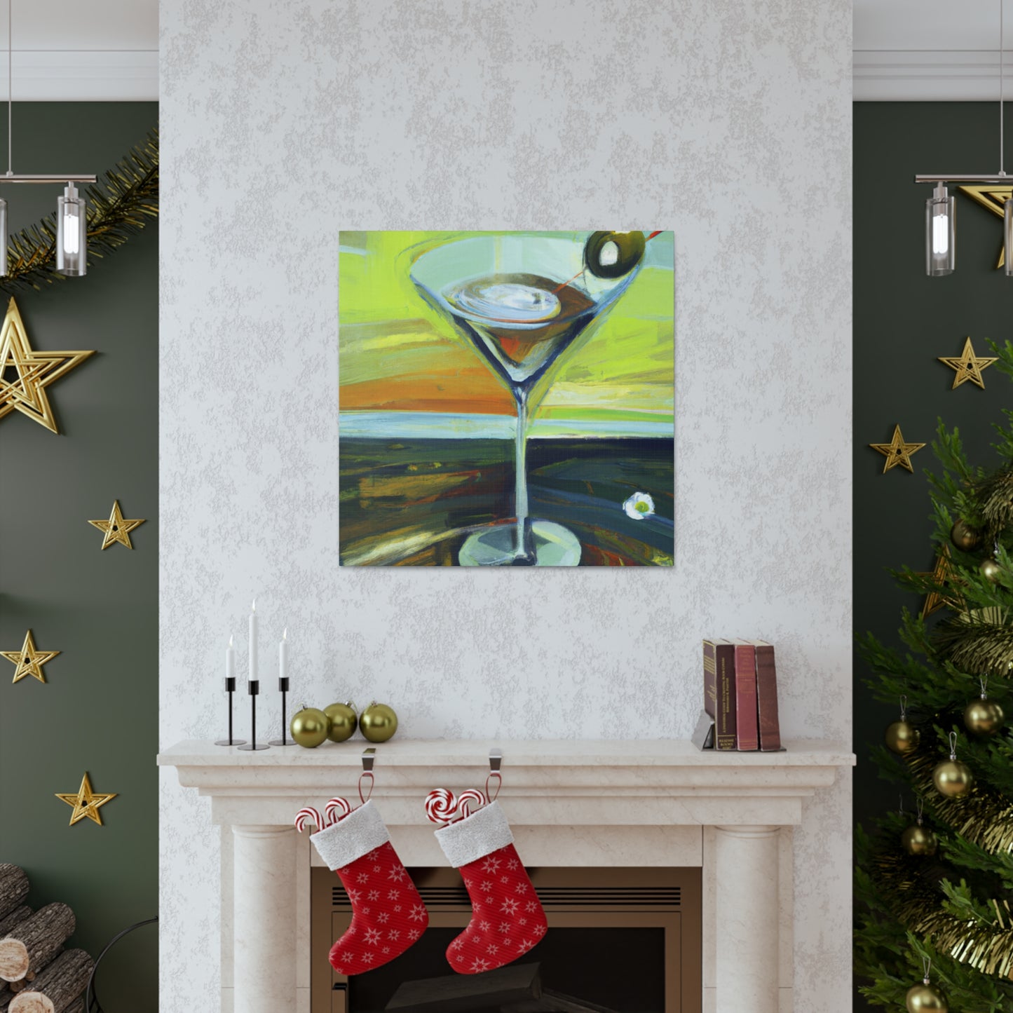 Martini Landscape Splendor - Canvas