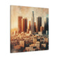 "Cityscape Memories Unveiled" - Canvas