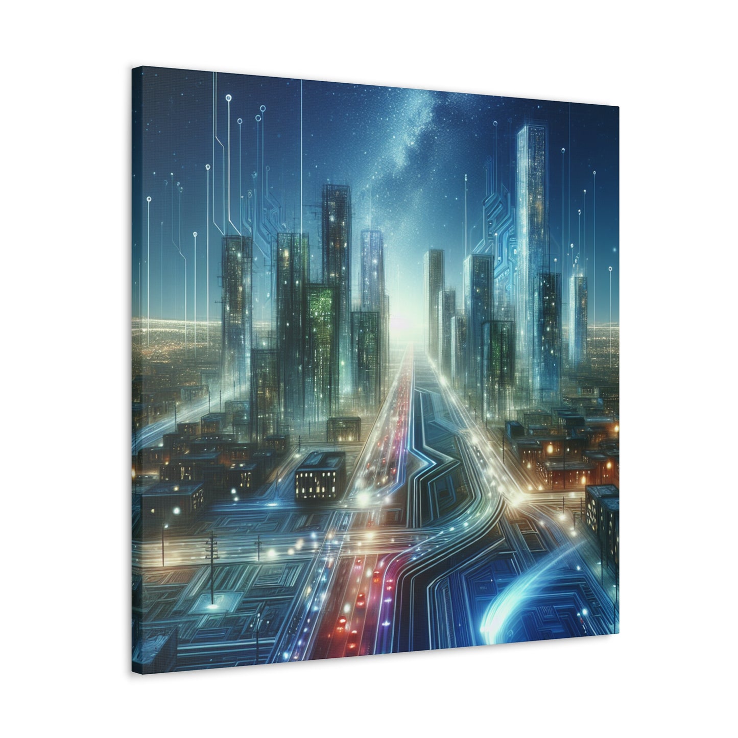 Nighttime Dreamscape Symphony - Canvas