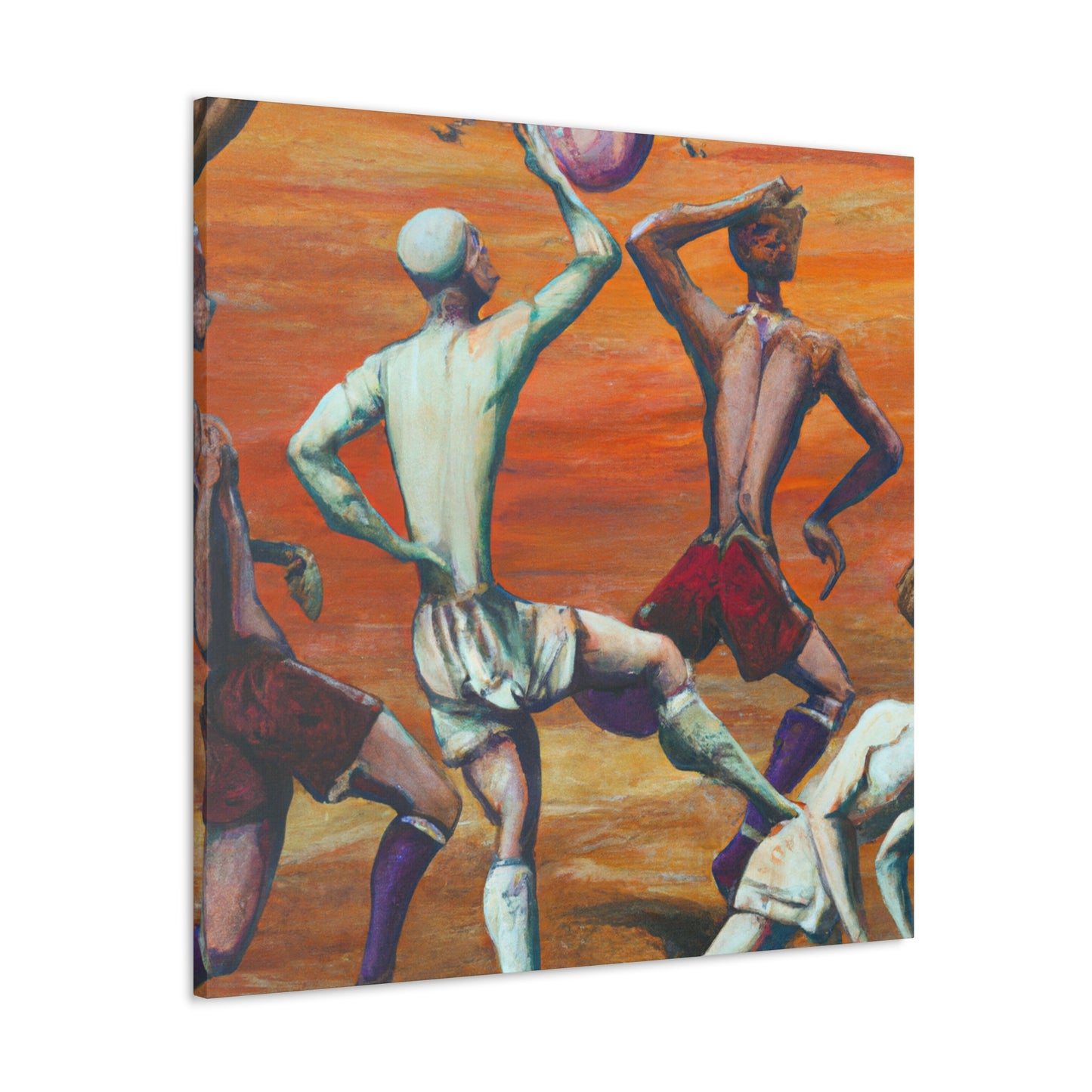 Football in Rococo Style - Canvas