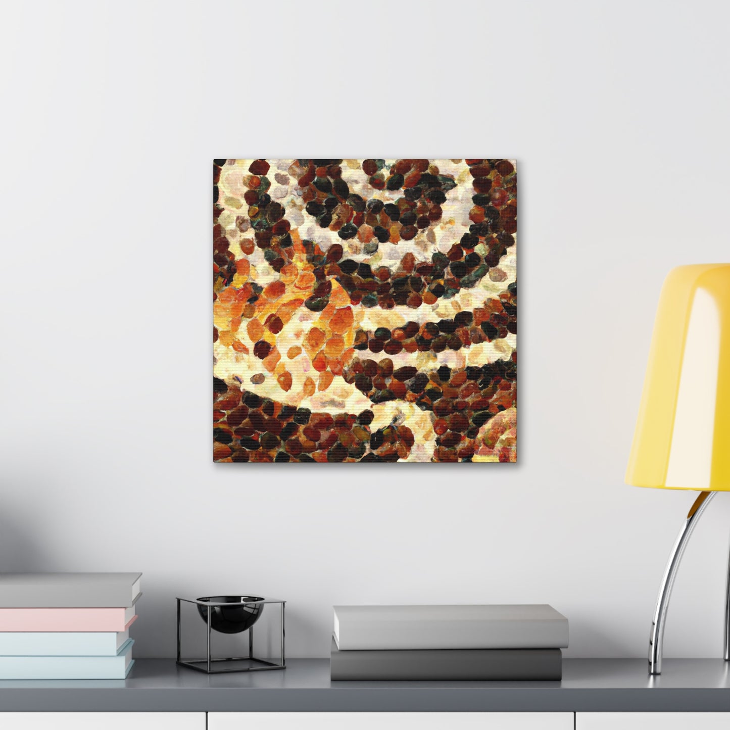 Coffee Pointillism Dream - Canvas