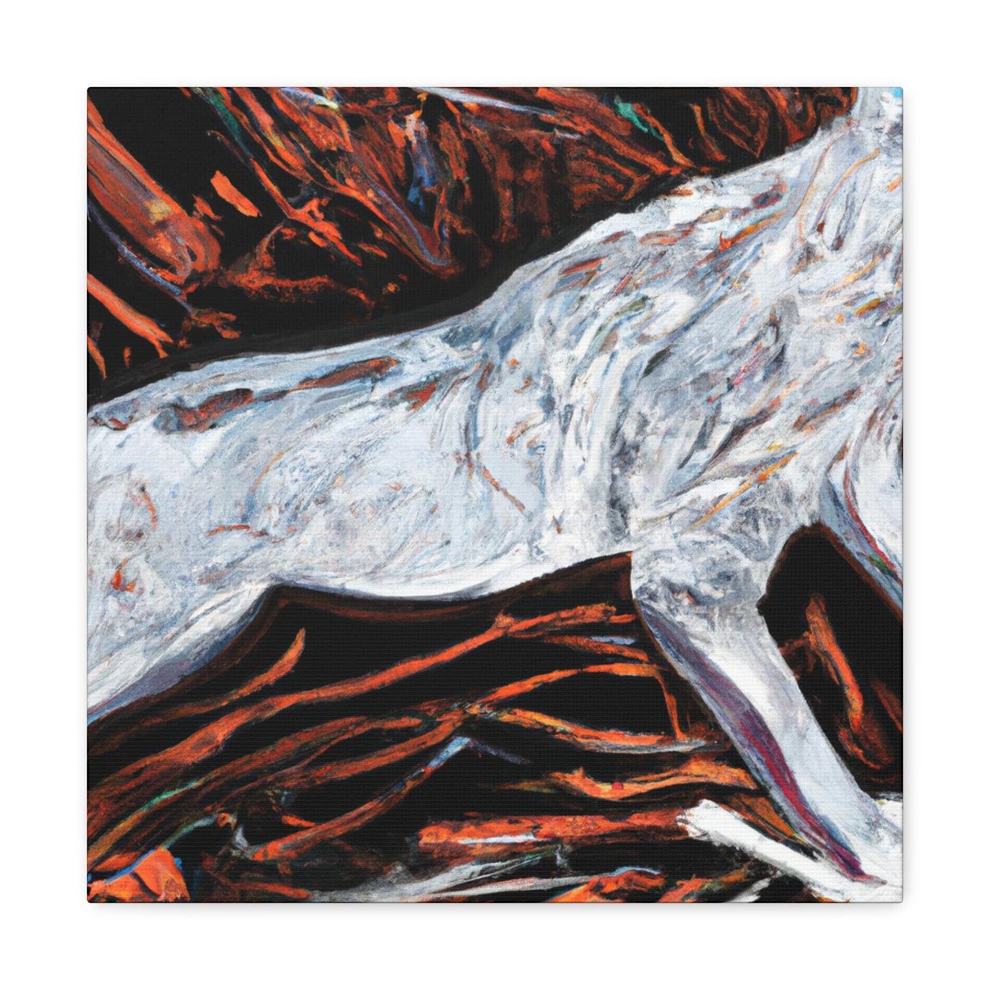 "Coyote in Abstraction" - Canvas