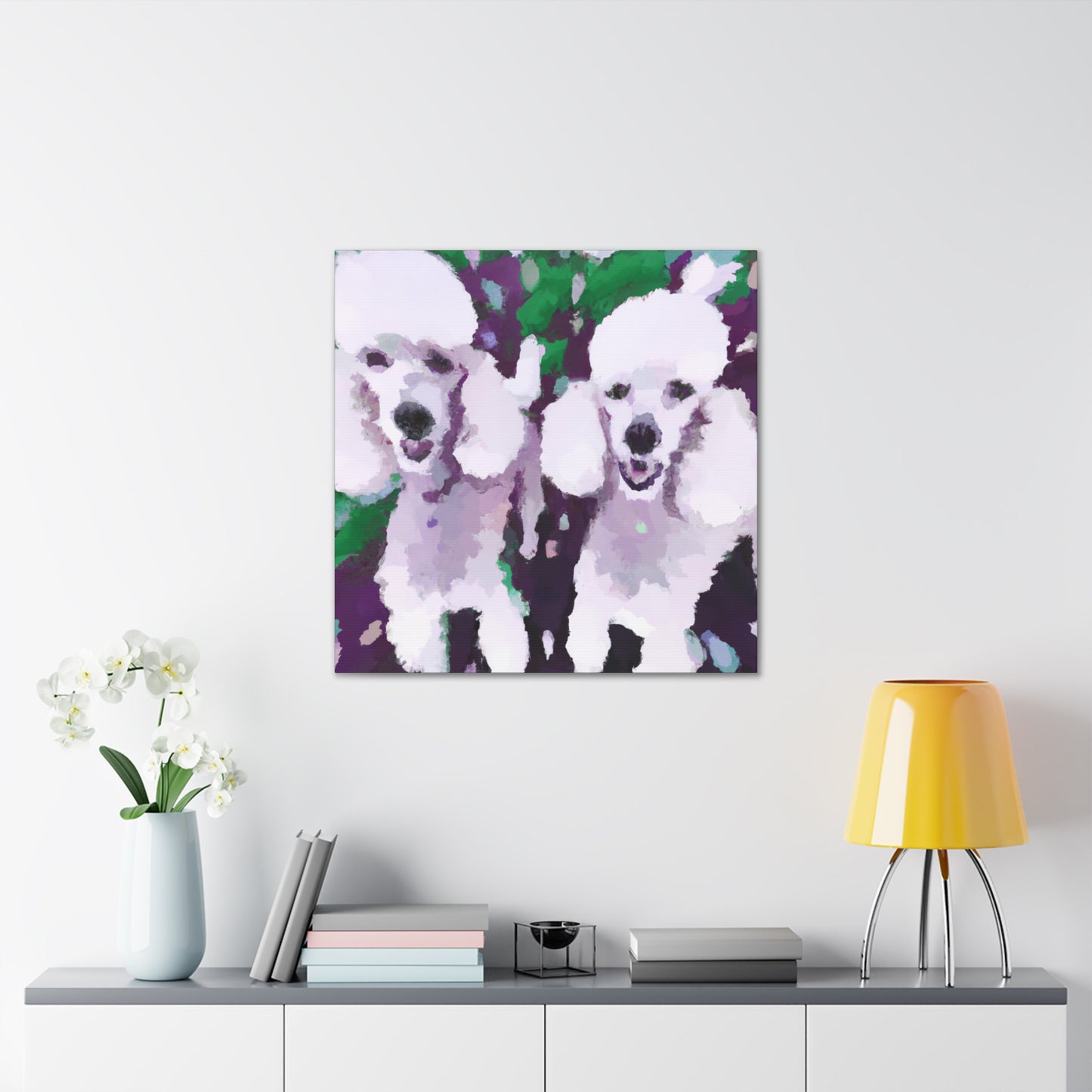 Poodle in Impressionism - Canvas