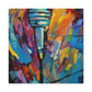 "Vocal Expressionism Microphone" - Canvas