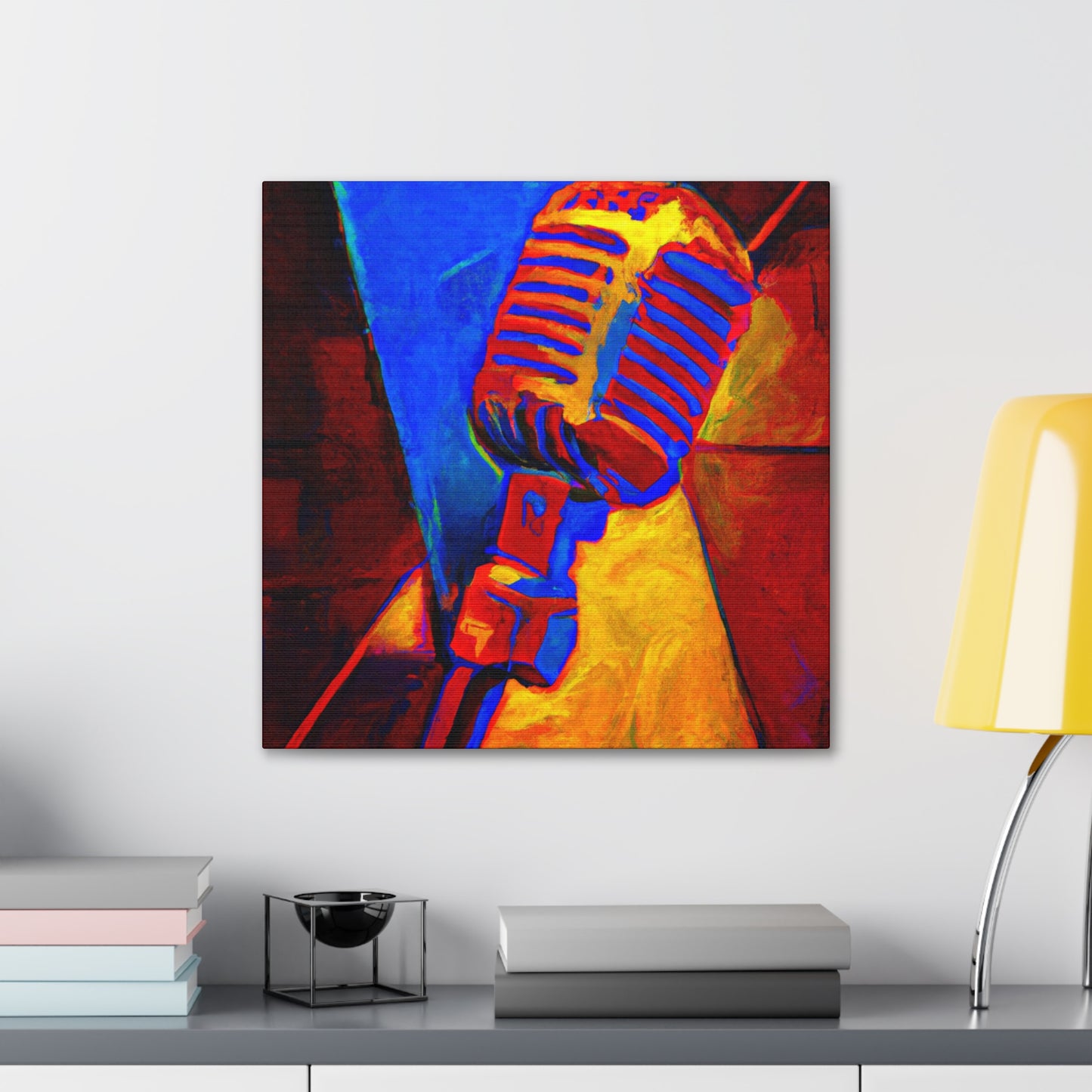 "Mic in Motion" - Canvas