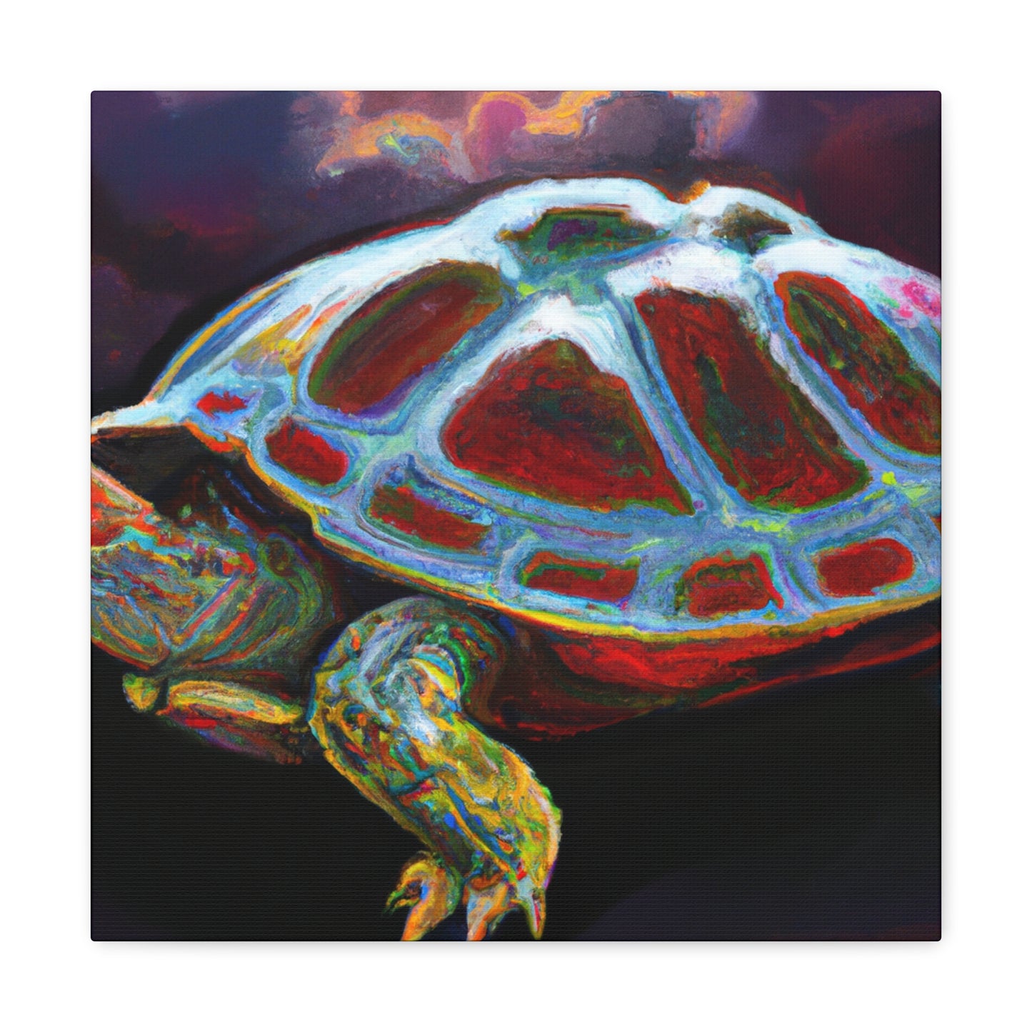 "Turtle on a Shell" - Canvas