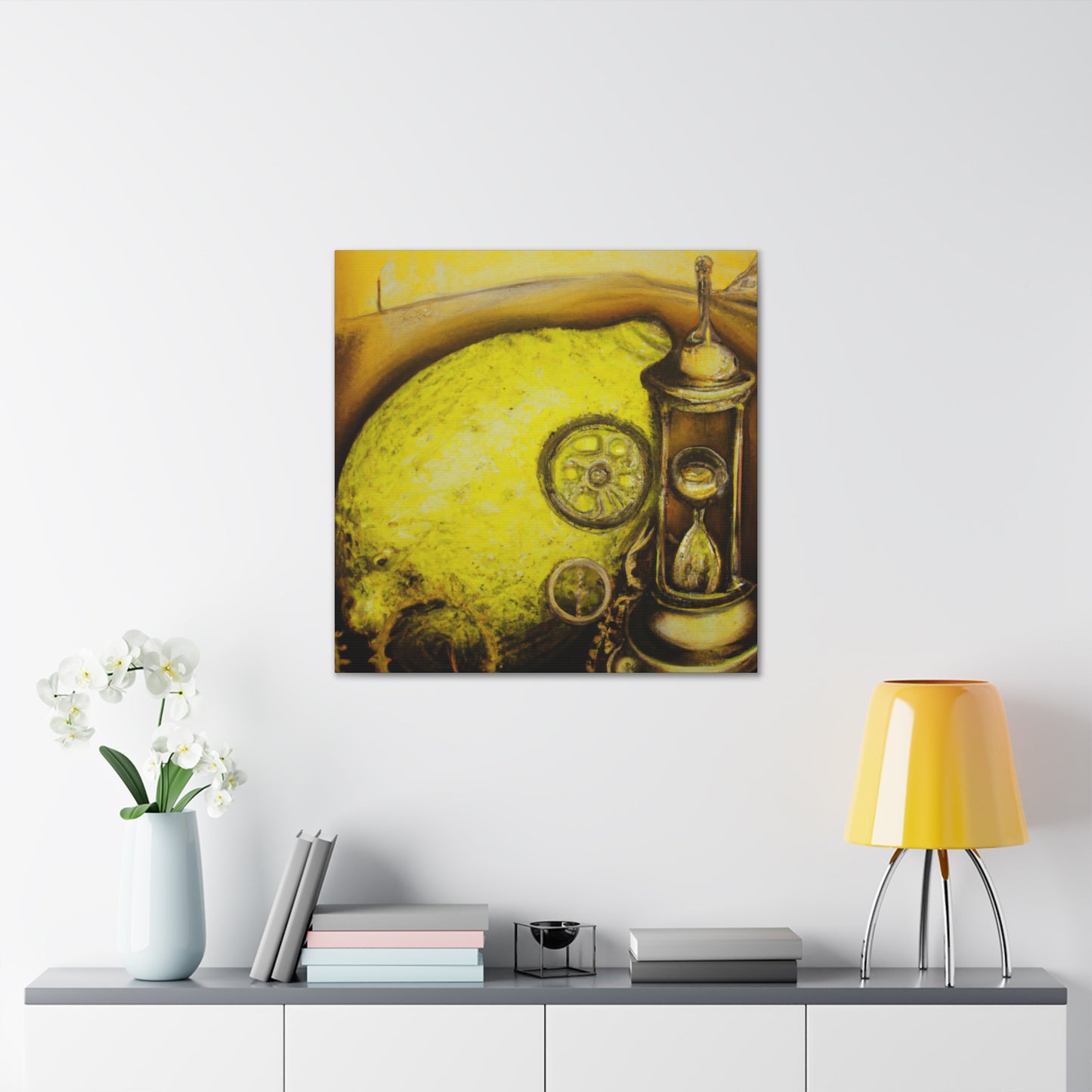 Lemon in Steampunk Land - Canvas