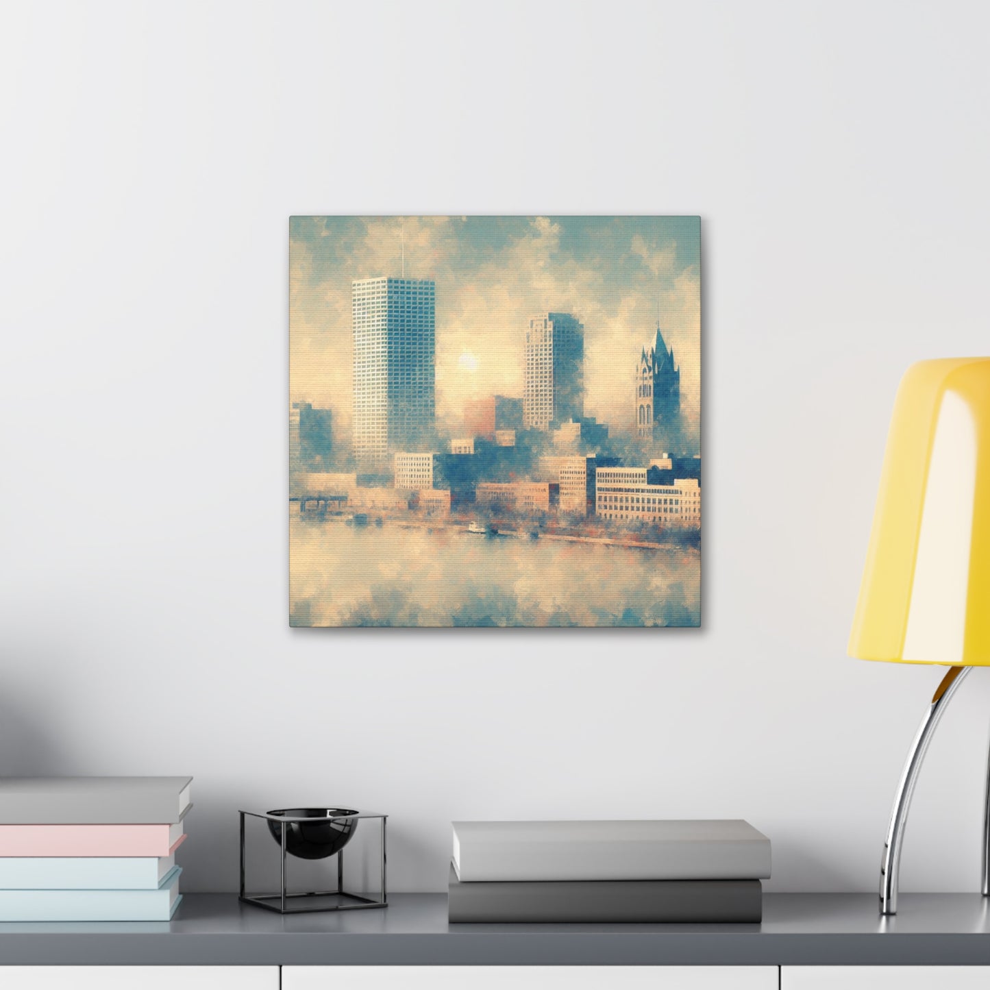 "Urban Tranquility: Milwaukee Minimalism" - Canvas