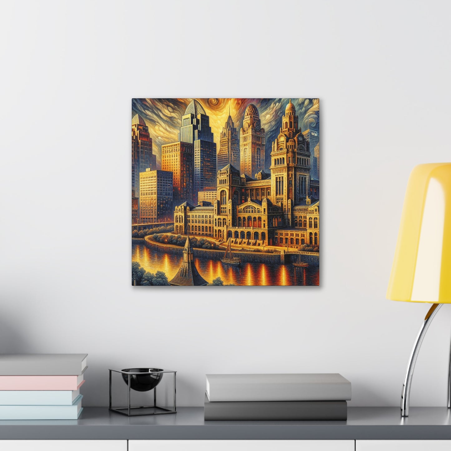 "City Echoes, Ohio Dreams" - Canvas