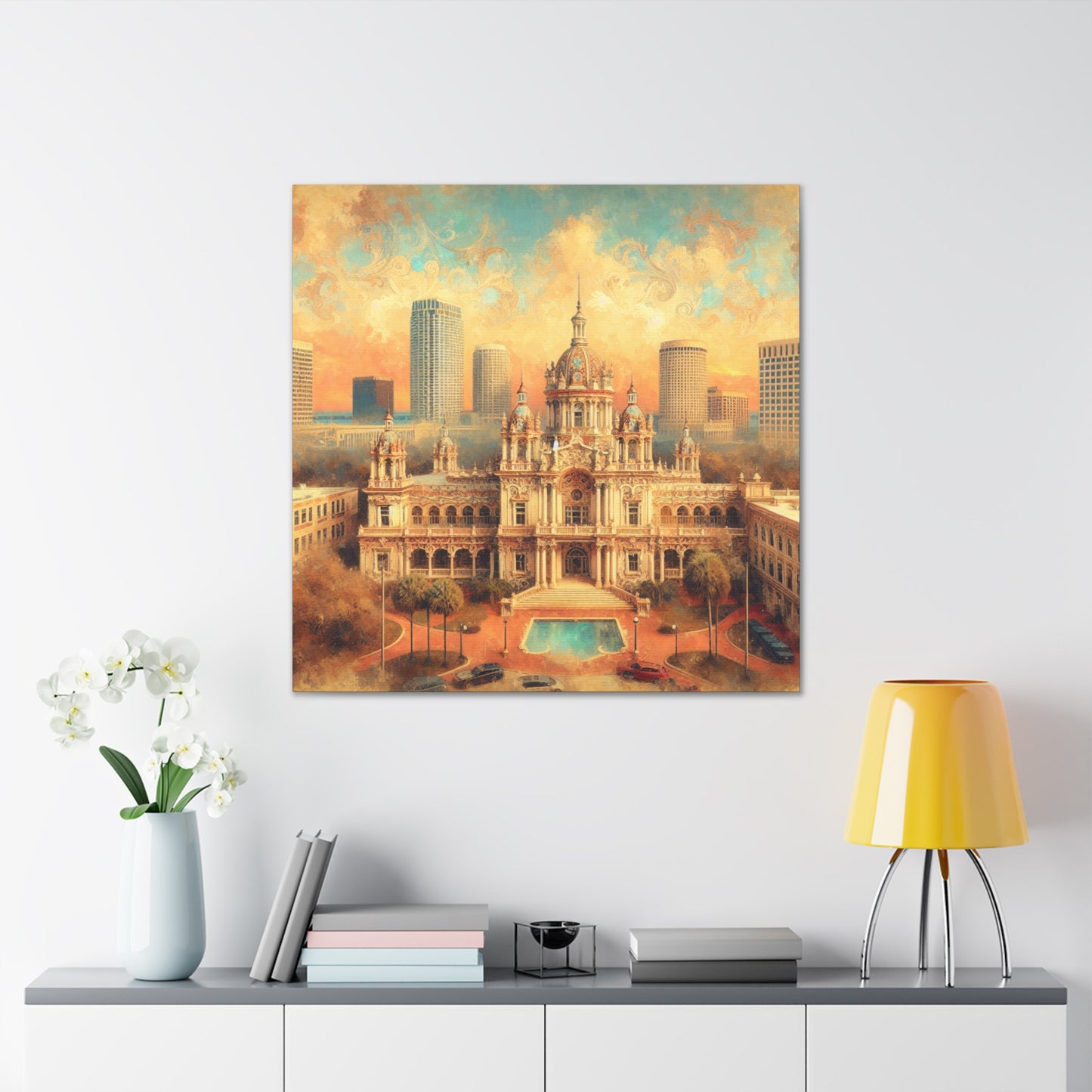 "Floridian Exuberance: Tampa" - Canvas