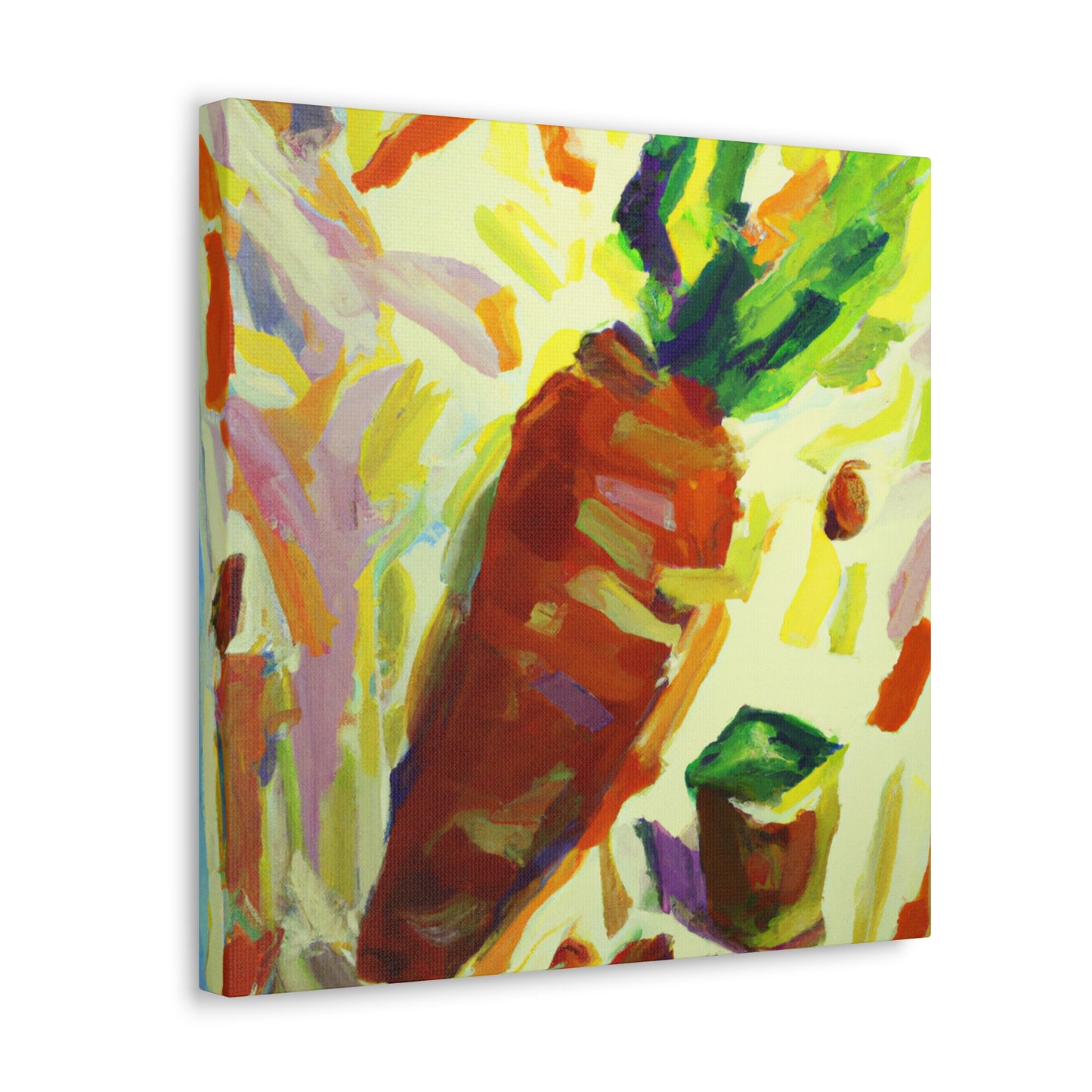 "Carrot in Fauvist Hues" - Canvas