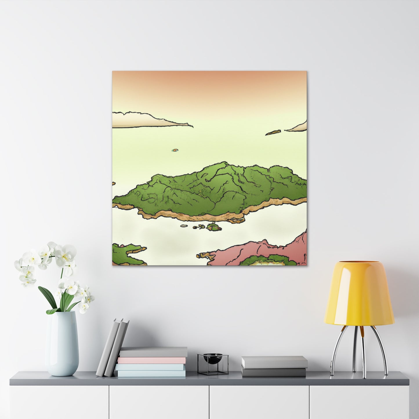 Island of Dreams Painting - Canvas