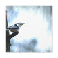 "White-Breasted Nuthatch Bliss" - Canvas