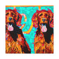 "Proud Irish Setter Portrait" - Canvas