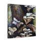 "Oyster Mushroom Impressionism" - Canvas