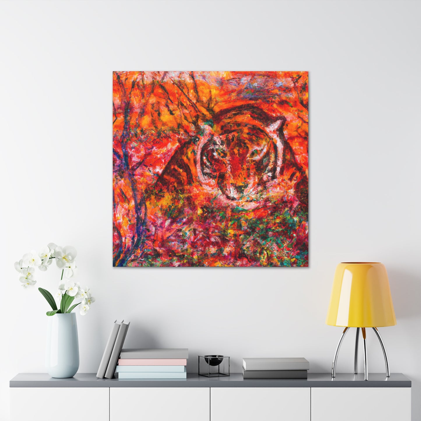 Tiger in Impressionism - Canvas