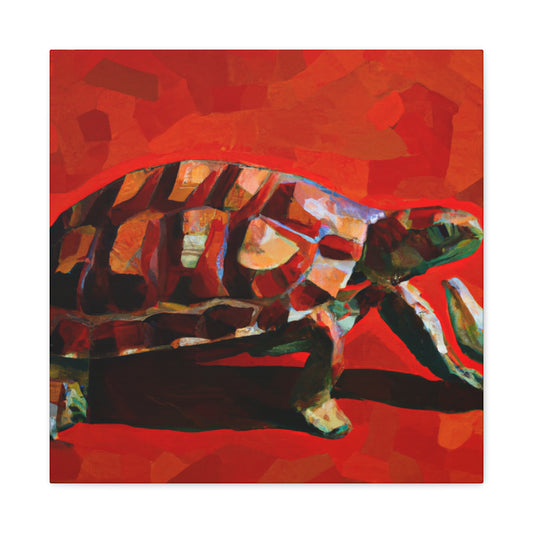 Box Turtle in Bloom - Canvas