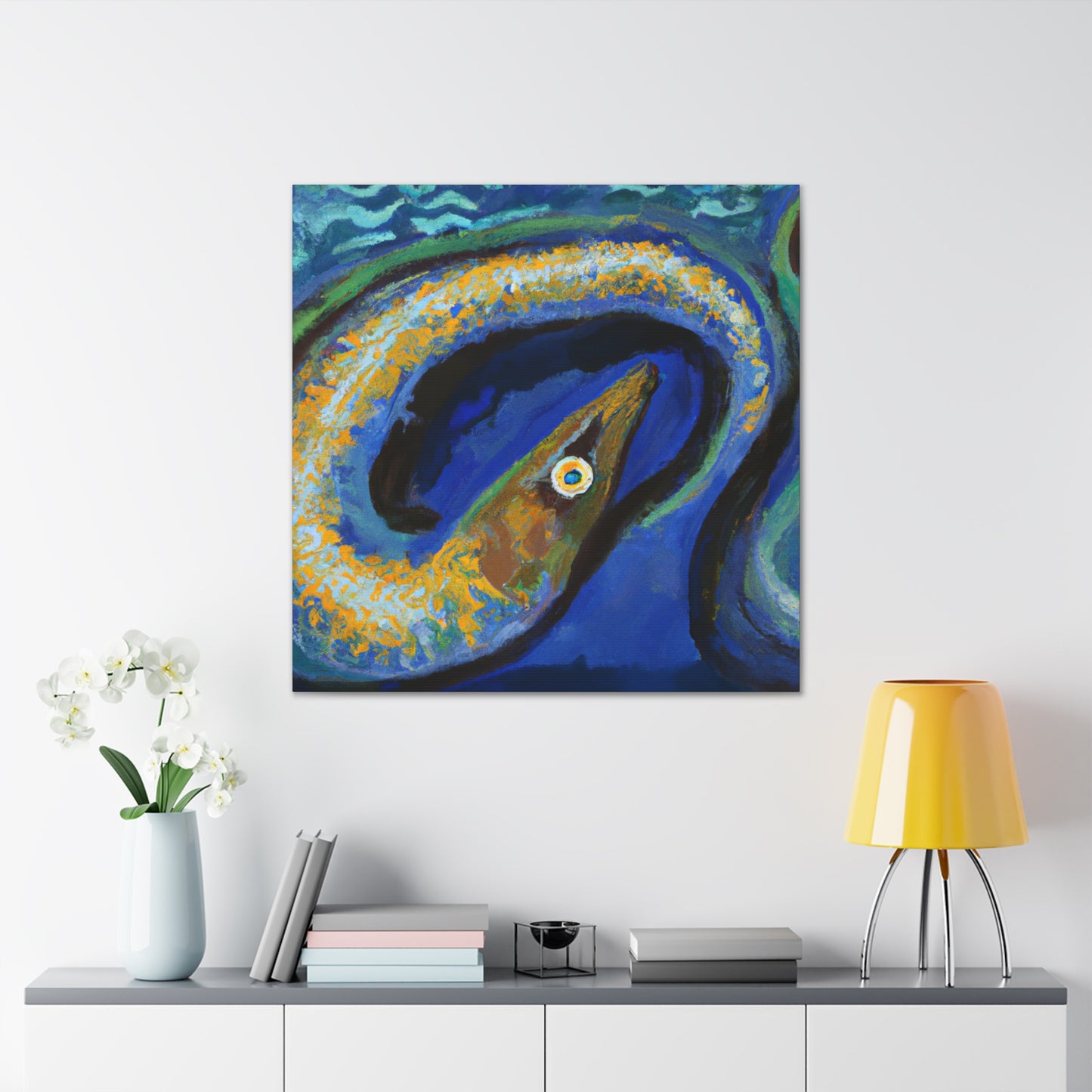 "Eel in Impressionism" - Canvas