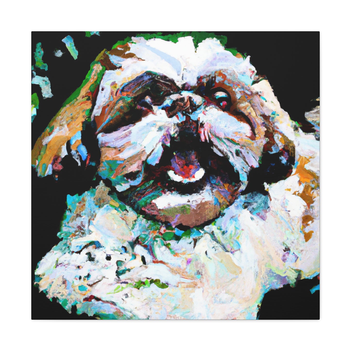 Shih Tzu Impressionism - Canvas