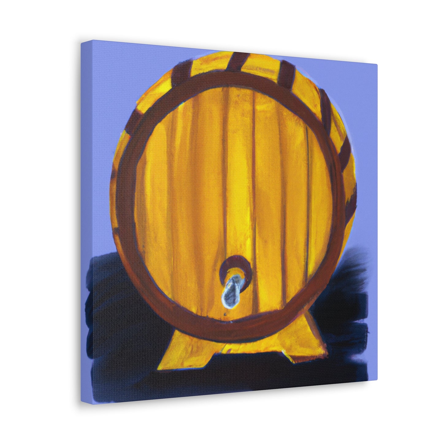 "Whiskey Barrel Minimalism" - Canvas