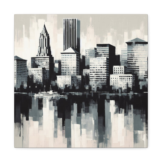 "Vibrant Portland Impressions" - Canvas