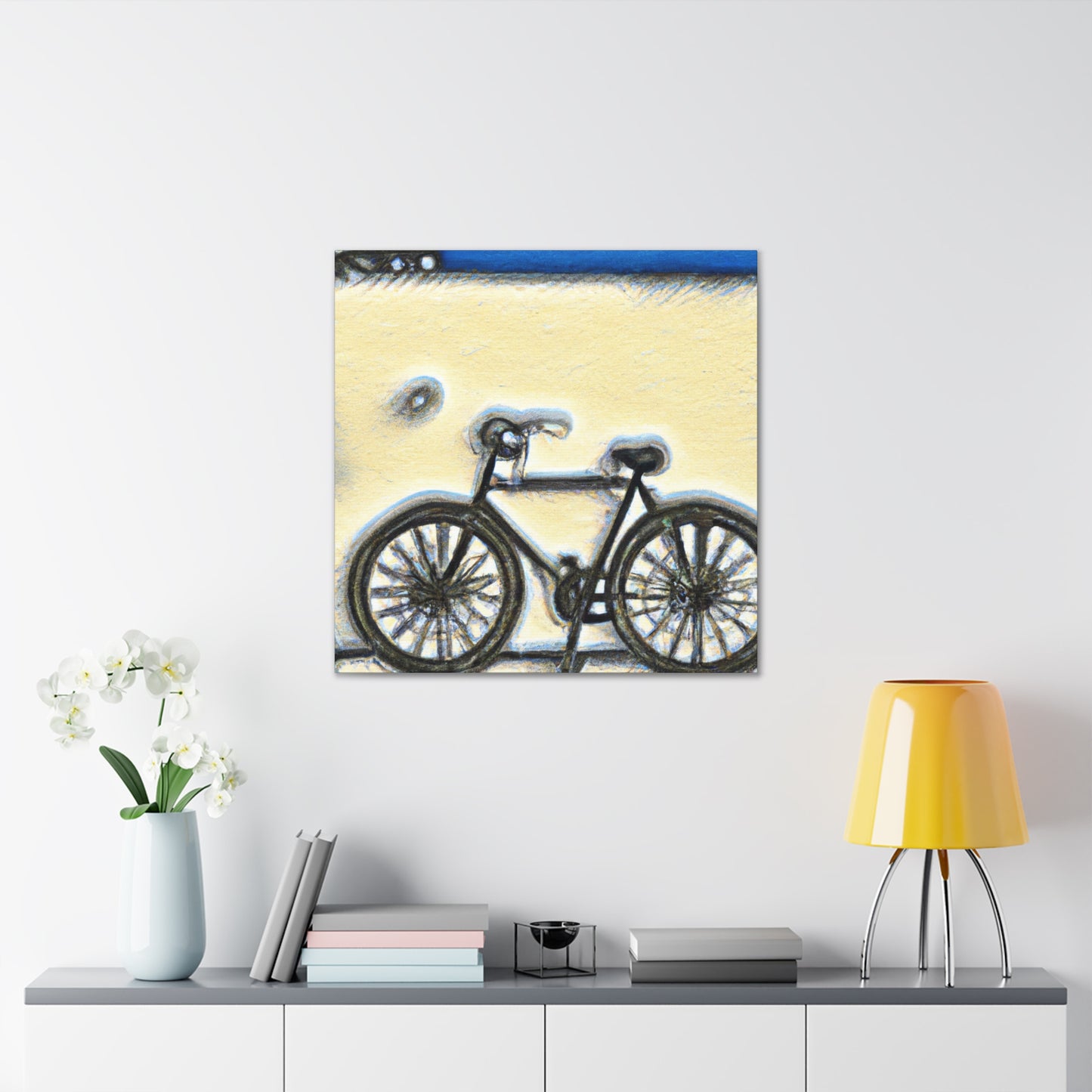 "Wheel of Reflection Bicycle" - Canvas