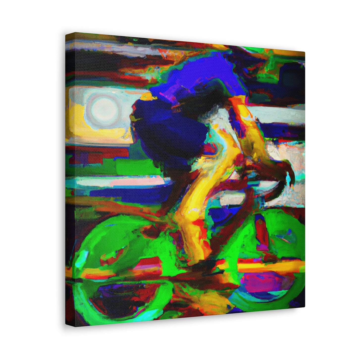 Bicycling Through Nature - Canvas