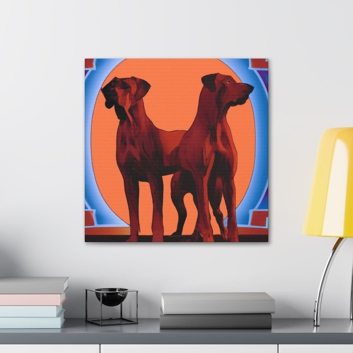 Ridgeback Art Deco. - Canvas