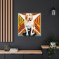 "Pitbull in Art Deco". - Canvas