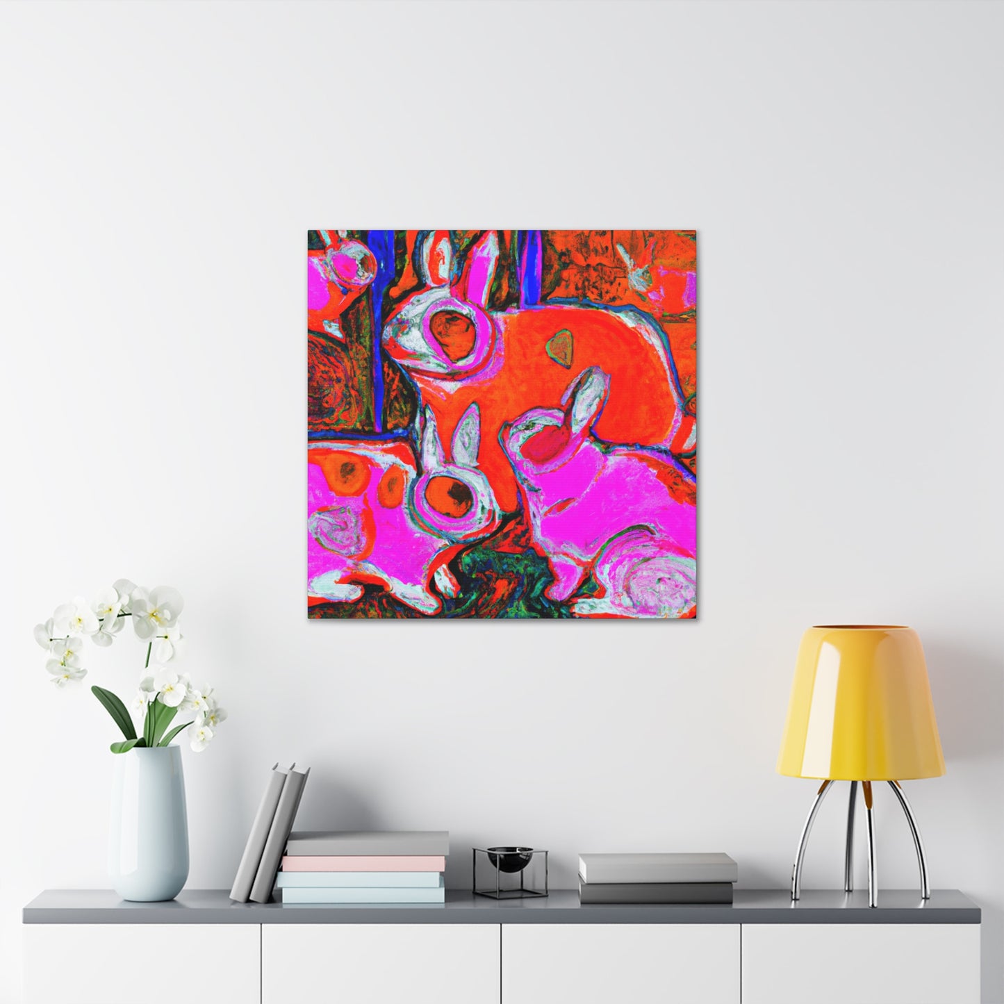 Rabbit in Wonderland Dream - Canvas