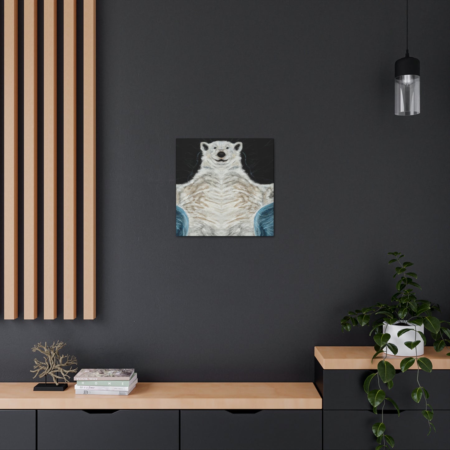 Polar Bear in Rococo - Canvas