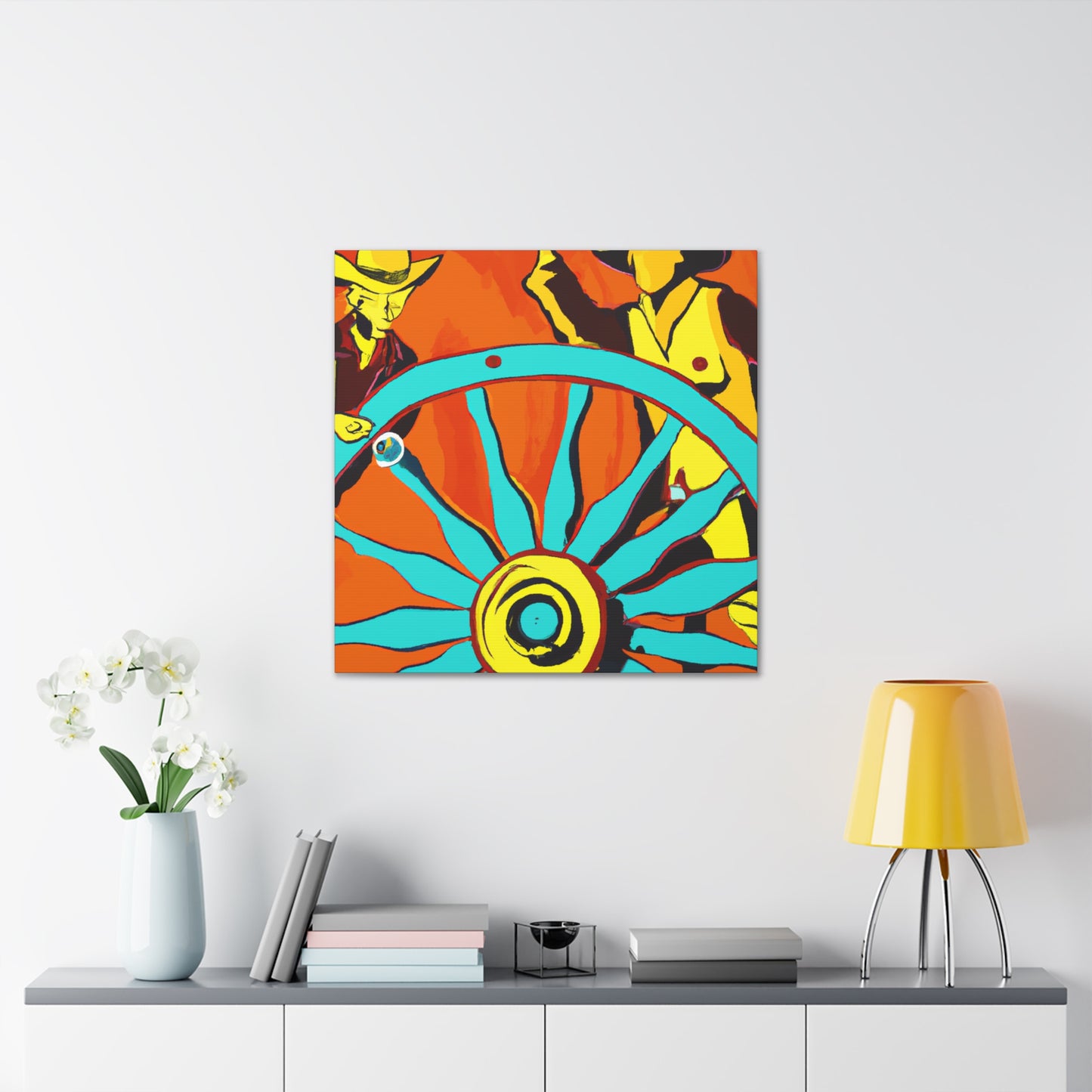 "Wheel of Grandeur Wagon" - Canvas