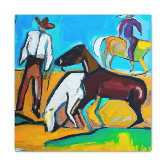 Horses in the Meadow - Canvas