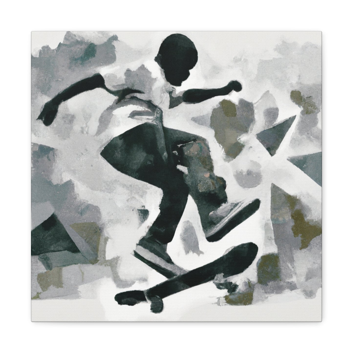 "Skateboarding Freedom Scape" - Canvas