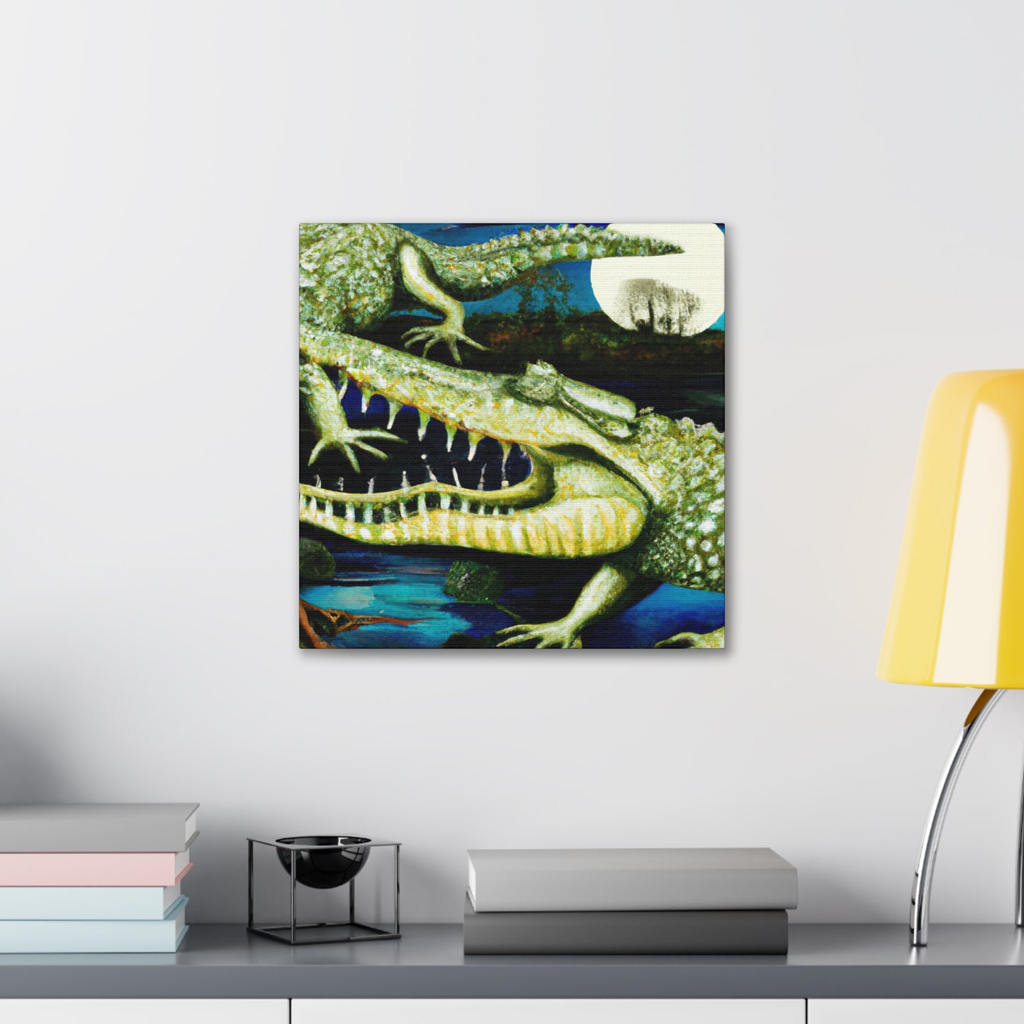 Crocodile in the Clouds - Canvas