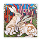 Rabbit in Art Nouveau - Canvas