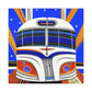 "Bus Goes Art Deco" - Canvas